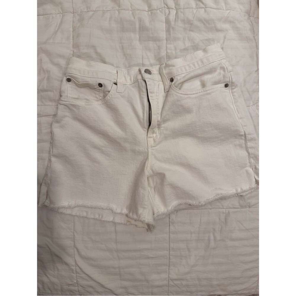 J.Crew Women's White Denim Cutoff Shorts - 4in inseam, Size 27
